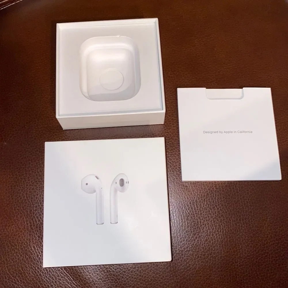 BOX ONLY Apple AirPods box with manual